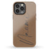 Custom Signature Name Earth Tones iPhone Case - Dark